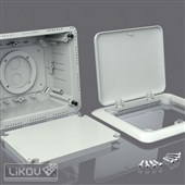 LIKOV Krabice elektroinst. s otvíracím víkem pro zatepl. 196/156/85-140mm, víko 210/170